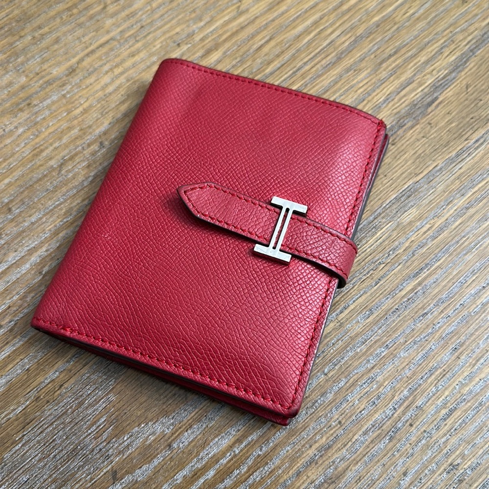 Hermes used compact BÉARN LEATHER WALLET